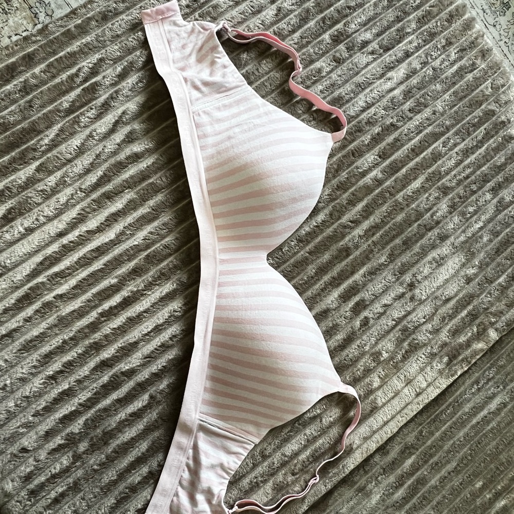 Victoria's Secret Light Pink Striped Bra